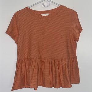 Lauren Conrad Peach Babydoll Top Medium